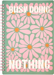 WHSmith-A5-Busy-Doing-Nothing-Notebook on sale