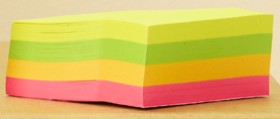 Whitcoulls-Sticky-Notes-Neon-75x75mm-4-Pack-Cube on sale