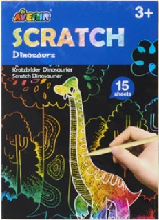 Avenir-Scratch-Art-A6-Dinosaurs on sale