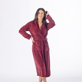 Eden-Ribbed-Chenille-Robe-Berry on sale