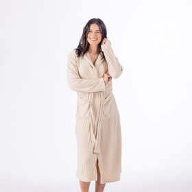 Eden-Ribbed-Chenille-Robe-Almond on sale