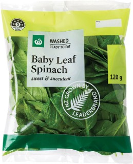 Woolworths-Baby-Leaf-Spinach-120g on sale