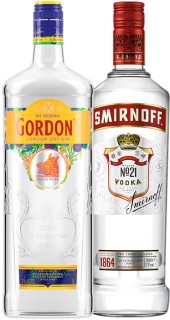Gordons-London-Dry-Gin-1L-or-Smirnoff-Red-Vodka-1L on sale