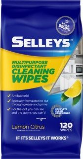 Selleys+Multipurpose+Disinfectant+Wipes+Pack+of+120