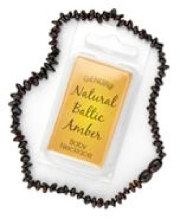 AMBER-Beads-1415-inch-Baby-Necklace-Dark-Cognac on sale