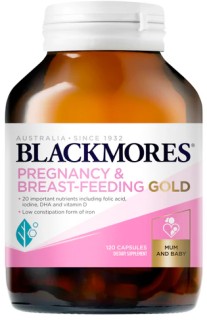 Blackmores-Pregnancy-Breast-Feeding-Gold-120-Capsules on sale