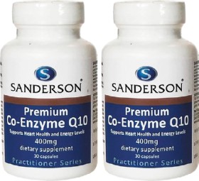 Sanderson-Premium-Co-Enzyme-Q10-400mg-30-Capsules on sale