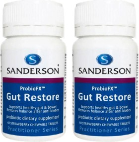 Sanderson+ProbioFX+Gut+Restore+40+Strawberry+Chewable+Tablets