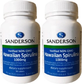 Sanderson+Hawaiian+Spirulina+1000mg+90+Tablets