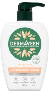 DermaVeen+Daily+Nourish+Moisturising+Lotion+for+Dry+%26amp%3B+Sensitive+Skin+500ml