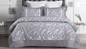 Belmondo+Cali+Jacquard+Silver+Comforter+Set