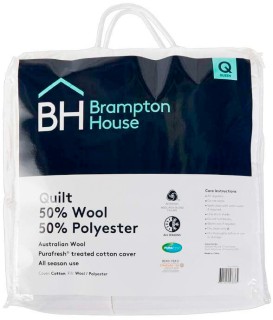 Brampton+House+50%25+Wool+50%25+Polyester+Duvet+Inner