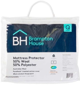 Brampton+House+50%25+Wool+50%25+Polyester+Mattress+Protectors