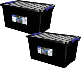 Sistema+27L+Black+Storage+Bin