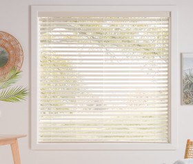 50mm+Fawn+Textured+Faux+Wood+Ready+To+Hang+Venetian+Blinds