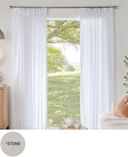 40-off-Neutrals-Sheer-Pinch-Pleat-Curtains on sale