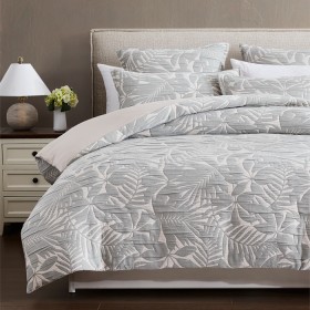 Cove-Jacquard-Palm-Duvet-Cover-Set on sale