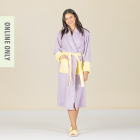 Design+Republique+Maya+Microplush+Robe+Lilac+%26amp%3B+Lemon