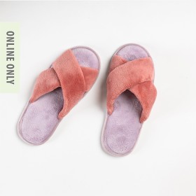 Maya-Lilac-Petal-Contrast-Slippers on sale