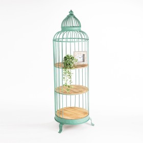 Charlotte+Birdcage+Shelf+Unit+169cm