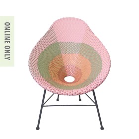 Hand+Woven+Green%2FPink+Holly+Chair