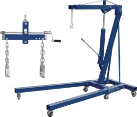 Mechpro-Blue-Folding-Engine-Crane-Engine-Leveller-Combo on sale