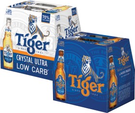 Tiger+Lager+or+Tiger+Crystal+Low+Carb+Bottles+12+Pack