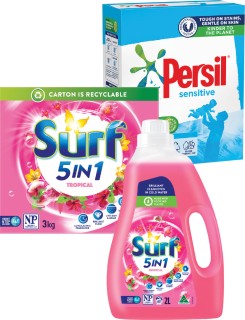 Persil+2kg%2C+Surf+3kg+Laundry+Powder+or+Surf+Laundry+Liquid+2L