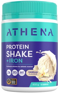 Athena+Protein+Shake+%2B+Iron+Vanilla+450g+Powder