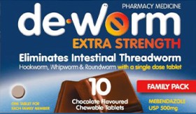 De-Worm-Extra-Strength-Chocolate-10tabs on sale