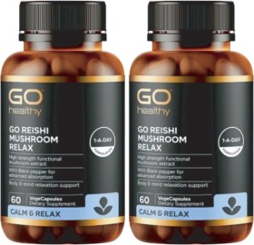 GO+Healthy+Reishi+Mushroom+Relax+60+VegeCapsules