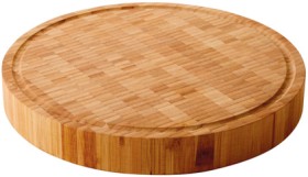 Capital+Kitchen+Bamboo+Chopping+Board%2C+Round%2C+30cm