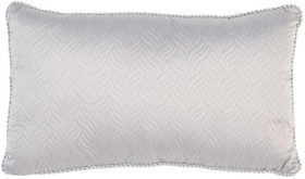 La-Scala-Rosalie-Silver-Quilted-Cushion on sale