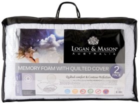 Logan+%26amp%3B+Mason+Memory+Foam+Pillow+with+Quilted+Cover+2+Pack