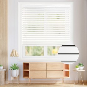 63mm+White+Textured+Faux+Wood+Venetian+Blinds