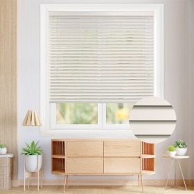 50mm+Fawn+Faux+Wood+Venetian+Blinds