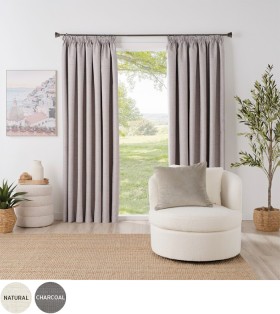 30%25+off+Bayley+Blockout+Pencil+Pleat+Curtains