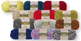 30%25+off+4+Seasons+Marvel+8ply+%26amp%3B+12ply+Yarn+100g