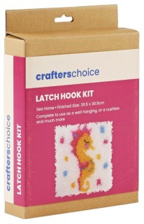 Crafters+Choice+Latch+Hook+Kit+30+x+30cm+-+Sea+Horse