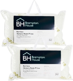 Brampton+House+Bamboo+Memory+Foam+Pillows