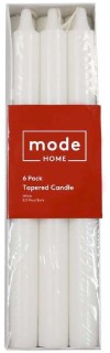 Mode+Home+Tapered+6+Pack+Candles+24+x+7cm