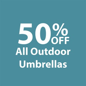 50-off-All-Outdoor-Umbrellas on sale