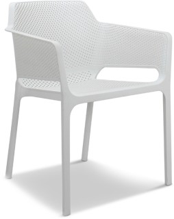 Neo+Stackable+Outdoor+Chair+-+White