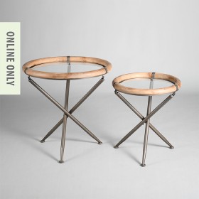 Design-Republique-Nero-Side-Table-Set-Of-2 on sale