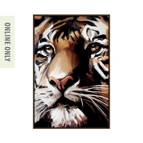 Design+Republique+Banks+Textured+Tiger+Framed+Canvas