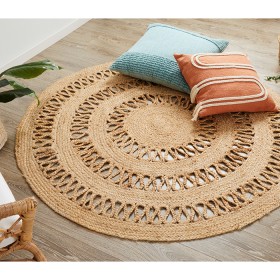 Eco+Collection+Jute+Looped+Round+Floor+Rug