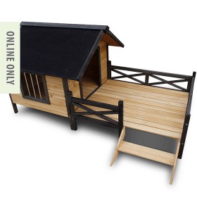 bbb-Pet-Wanaka-Dog-Kennel-with-Balcony on sale