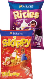 Sanitarium+Skippy+Cornflakes+300g+or+Ricies+275g