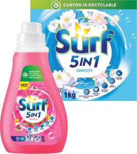 Surf+Laundry+Powder+1kg+or+Surf+Laundry+Liquid+1L