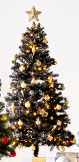 Jolly+%26amp%3B+Joy+Black+Christmas+Tree+195cm